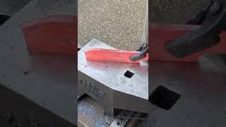 Forging a 7" Serbian Style Cleaver from 80CrV2 Steel #knifemaking #bladesmith #forging