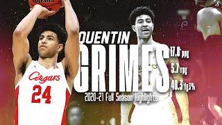 AAC POY Quentin Grimes Can Heat Up  | 2020-21 Season Highlights | 17.8 PPG 40.3 3P% #Knicks