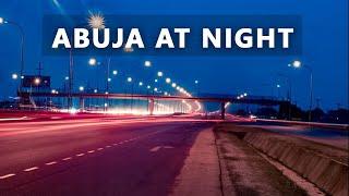 ABUJA, NIGERIA - NIGHT DRIVE IN THE CITY