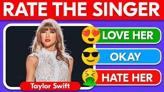 Rate the Singer  2024 Hottest Singers & Bands Tier list Challenge | Celebrity Quiz