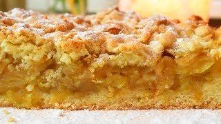 Обалденный Тертый Пирог с яблоками (Очень Нежный и Рассыпчатый)  Мамины рецепты