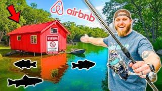 This Tiny HIDDEN Airbnb Had SECRET Ponds Full of Monster Fish!! (Local Tackle Shop)