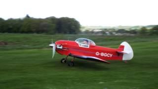 Taylor Monoplane G-BGCY landing at Strathaven