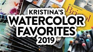 WATERCOLOR FAVORITES (Paints, Markers, Paper, Brushes) - 2019 Update