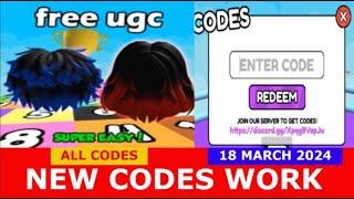 *NEW CODES* UGC Math Race ROBLOX | LIMITED CODES TIME | MARCH 18, 2024