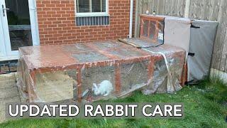 How i keep my rabbits safe and warm outside / my rabbit care routine