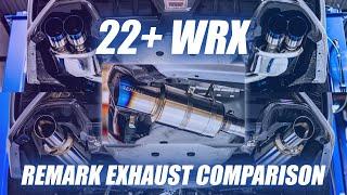 REMARK - 2022+ WRX Cat-Back Exhaust Comparison