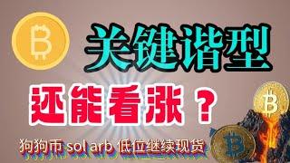 #比特币 来到关键位置，这里不能跌破#以太坊 谐型位置可怕！#狗狗币 #sol #arb 放心买入