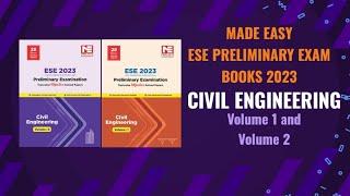 ESE CIVIL ENGINEERING | PRELIMINARY EXAM BOOKS | MADE EASY PUBLICATIONS | 2023