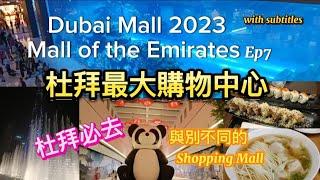 杜拜最大購物中心 Dubai Mall 2023 全球第二大| 非一般 Shopping Mall 咁簡單 |杜拜必去| 仲有好有特色的唐人街 | Mall of the Emirates