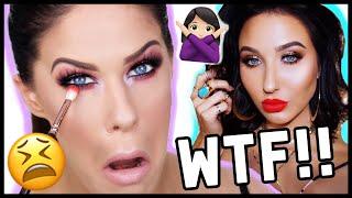 I TRIED FOLLOWING A JACLYN HILL MAKEUP TUTORIAL....AND IT WAS A HOT CAKEY MESS!!!!