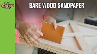 Sanding with Bare Wood Sandpaper