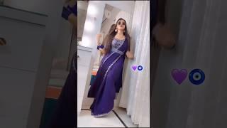 designer new one minute saree purple color | Rohit fashion club