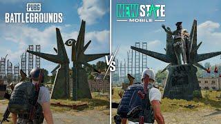 NEW STATE MOBILE VS PUBG BATTLEGROUNDS | COMPARISON OF DETAILS & PHYSICS & GRAPHICS