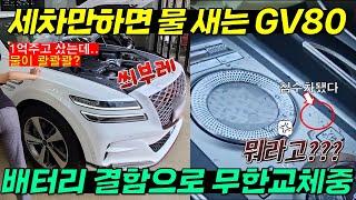 세차만 하면 물이 샌다고??ㅠ 하루하루가 지옥 비 올땐 못 타는 GV80!! 얘도 이런데 과연 아이오닉9 팰리세이드는 괜츈?