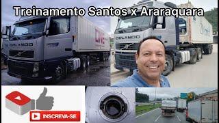 VOLVO FH TREINAMENTO ACOMPANHAMENTO ARARAQUARA X SANTOS CARRETA CONTEINER