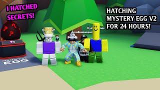 I SPENT 24 HOURS HATCHING MYSTERY EGG V2 ( MINING SIMULATOR 2 )