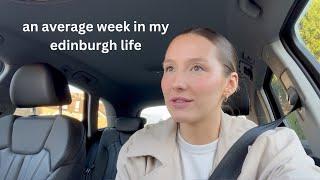 living & working 9-5 in edinburgh - food shop haul, evening skincare routine, commuting