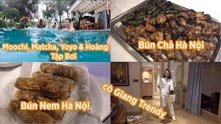 Làm bún chả Hà Nội nhân dịp sinh nhật chị Giang ơi/Đưa cún cưng đi dã ngoại// Dinology