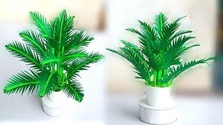 how to make paper leaf plant / home decoration paper plants / easy paper decor