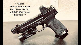 TPM Range Day - What Yardage Should You Zero the Red Dot Sight (RDS) on Your Pistol? Find Out Here!