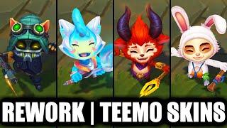 ALL TEEMO SKINS REWORK 2024 FINAL UPDATE | League of Legends