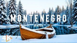 WINTER MONTENEGRO 4K UHD ️ Snowy Mountains and Cozy Towns • Peaceful Relaxing Music