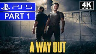 A Way Out | Part 1 | PS5 Coop-Story Walkthrough | [4K, HDR, 60FPS]