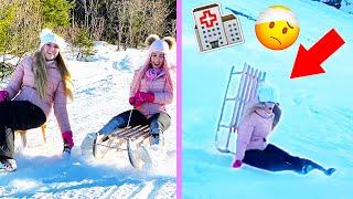 I Caught My Sledding Accident On Camera In Switzerland... Scary!