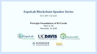 ExpoLab Blockchain Speaker Series: Principle Foundations of R3 Corda