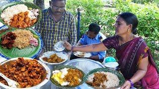 Cheapest RoadSide Unlimited Meals | Indian Street Food | #Meals #Vegmeals #NonVegMeals