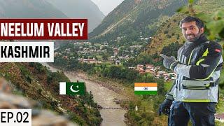 Riding along the River on India Pakistan LOC S2. EP02|Neelum Valley Kashmir|Pakistan Motorcycle Tour