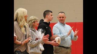 Whitehall senior Tyler Manzo scores game's first bucket as Vikings earn conference title share