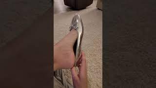 Dangling Silver Ballet Flats