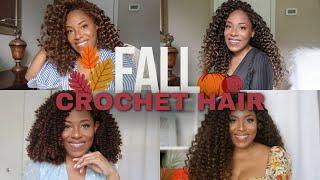 BEST FALL COLORED CROCHET HAIR ( COPPERS & AUBURN)| LIA LAVON