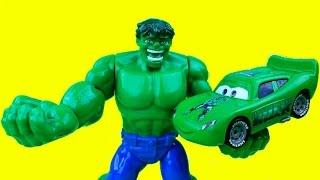 The Hulk & The Hulk Car McQueen save C-3PO from Mr. Freeze Lightning McQueen Cars