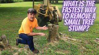 What is the fastest way to remove a small tree stump?