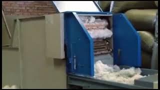 tow heads vacuum packing collector and fiber opening machine