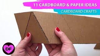 DIY   11 Cardboard & Paper Ideas | Cardboard crafts