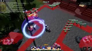 Roblox Touhou Tower Assault inc 3 hard mode solo clear auto-skipped