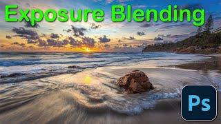 How to Exposure Blend in Photoshop. Easy, Best and the Future.......ai
