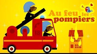 Au feu les pompiers ‍ Petites comptines pour bébé avec paroles en français