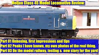 Heljan Class 45 Model Locomotive Review: Unboxing, Testing, and Real Photos