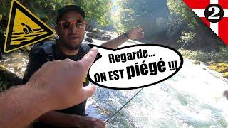 PIÉGÉ PAR L'EAU qui MONTE alors que JE PÊCHE LA TRUITE sur la rivière Dranse en Haute Savoie France