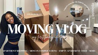 MOVING INTO MY FIRST LUXURY APARTMENT: prepping to move out, unboxing, empty apt tour+ MORE