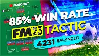 UNREAL 85% Win Rate For EFFECTIVE 4231 | FM23 Best Tactics