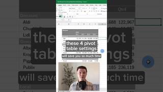 Best Pivot Table Default Settings #excel #pivottable