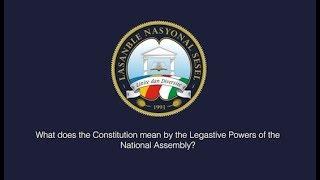 The Legislative Powers of the National Assembly (Constitution Day 2019)