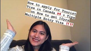 Steps on how to apply for Tourist Visa in Canada  + Tips to get multiple entry visa