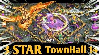 How to 3 star TownHall 14 with TownHall 13 //#clashofclans #Risby1470 #cocbangladesh